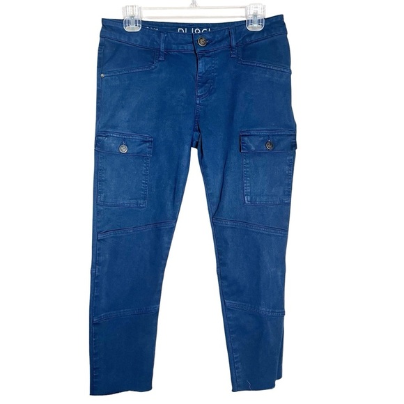 DL1961 Pants Women’s Size 29 Navy Blue Angie Cargo Slim Cropped 360 4Way Stretch - Picture 1 of 13